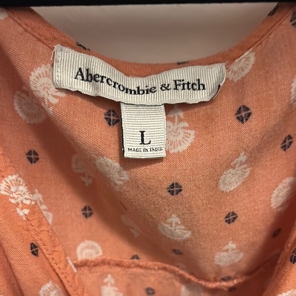 Abercrombie & Fitch Coral Patterned romper